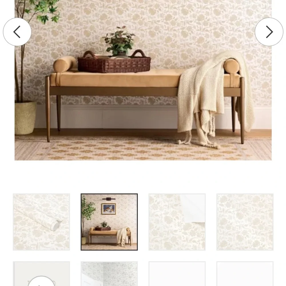 Target Peel and Stick floral wallpaper